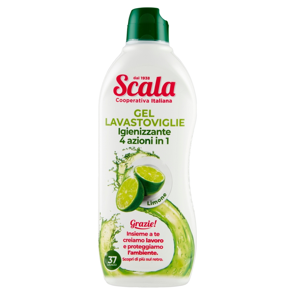 Scala Gel Lavastoviglie Igienizzante 4 azioni in 1 Limone 750 ml